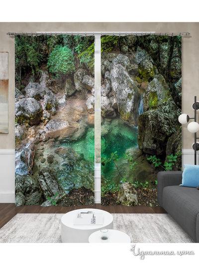 Шторы, 150*260 см, 2 шт. Сирень, цвет мультиколор