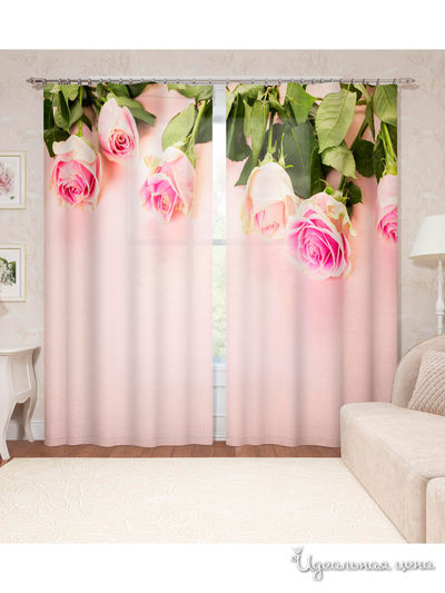 Шторы, 150*260 см, 2 шт. Сирень, цвет мультиколор