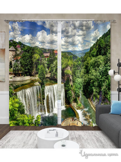 Шторы, 150*260 см, 2 шт. Сирень, цвет мультиколор