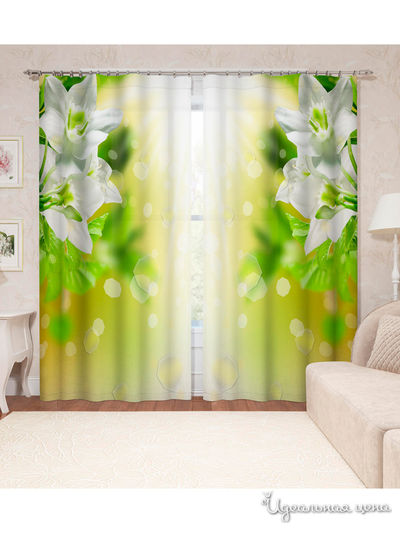 Шторы, 150*260 см, 2 шт. Сирень, цвет мультиколор
