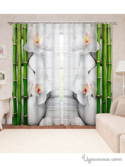 Шторы, 150*260 см, 2 шт. Сирень, цвет мультиколор