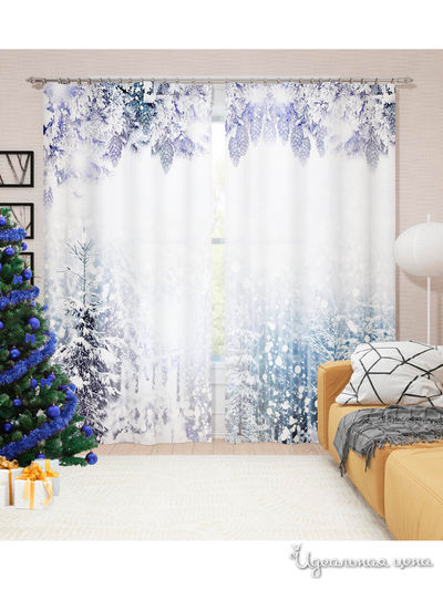 Шторы, 150*260 см, 2 шт. Сирень, цвет мультиколор