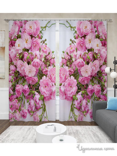 Шторы, 150*260 см, 2 шт. Сирень, цвет мультиколор