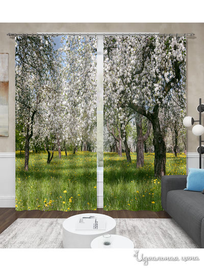 Шторы, 150*260 см, 2 шт. Сирень, цвет мультиколор