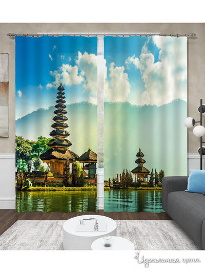 Шторы, 150*260 см, 2 шт. Сирень, цвет мультиколор