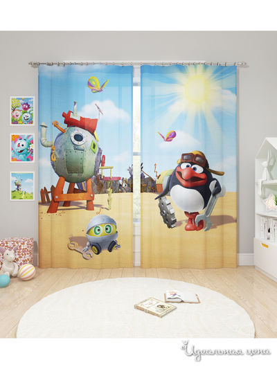 Шторы, 145*260 см, 2 шт. Сирень, цвет мультиколор