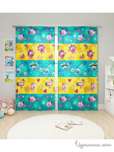 Шторы, 145*260 см, 2 шт. Сирень, цвет мультиколор