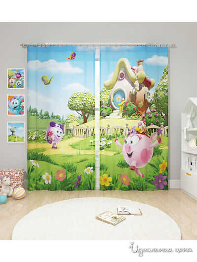 Шторы, 145*260 см, 2 шт. Сирень, цвет мультиколор