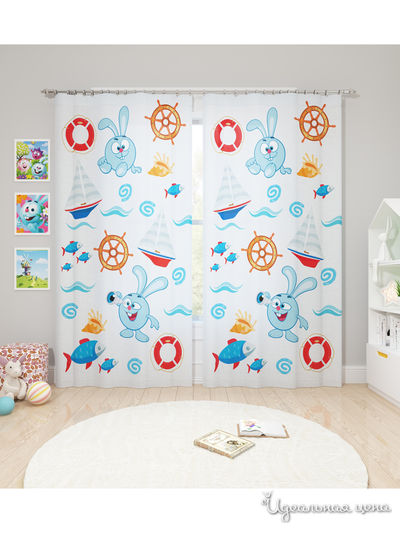 Шторы, 145*260 см, 2 шт. Сирень, цвет мультиколор