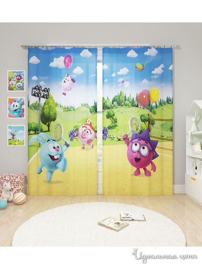 Шторы, 145*260 см, 2 шт. Сирень, цвет мультиколор