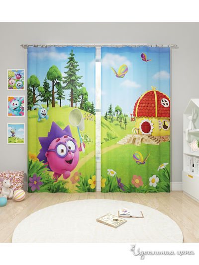 Шторы, 145*260 см, 2 шт. Сирень, цвет мультиколор