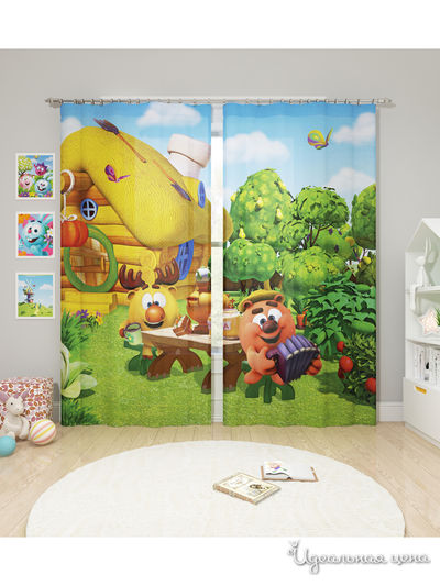 Шторы, 145*260 см, 2 шт. Сирень, цвет мультиколор