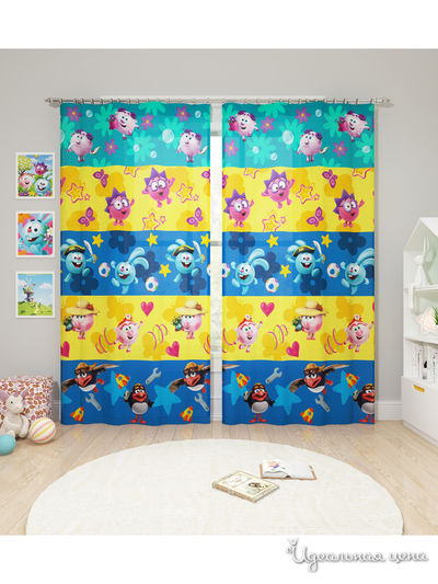 Шторы, 145*260 см, 2 шт. Сирень, цвет мультиколор