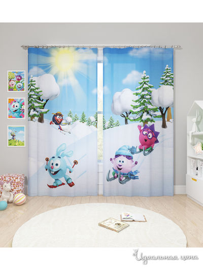 Шторы, 145*260 см, 2 шт. Сирень, цвет мультиколор