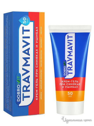 Крем-гель при синяках и ушибах Travmavit, 50 мл, DOBROVIT