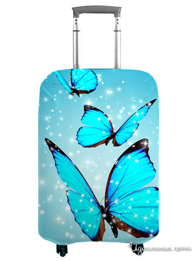 Чехол на чемодан, М (высота 70 см) Сирень, цвет мультиколор