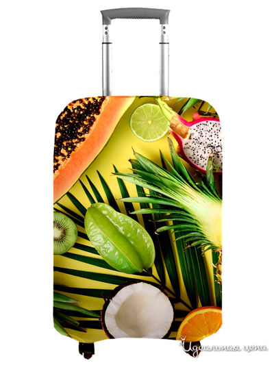 Чехол на чемодан, М (высота 70 см) Сирень, цвет мультиколор