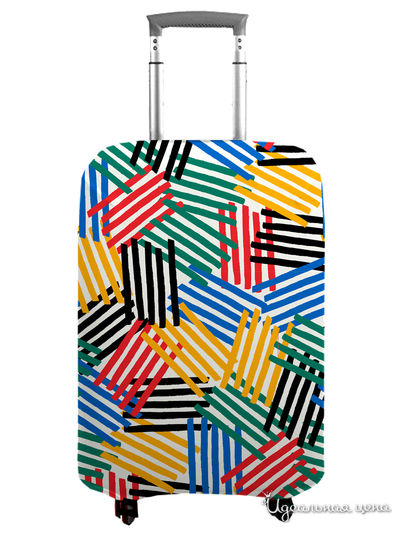 Чехол на чемодан, М (высота 70 см) Сирень, цвет мультиколор