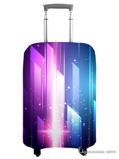 Чехол на чемодан, М (высота 70 см) Сирень, цвет мультиколор