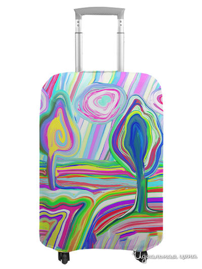 Чехол на чемодан, S (высота 55 см) Сирень, цвет мультиколор