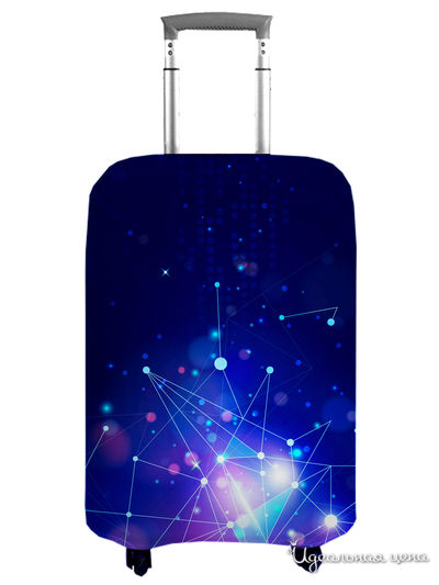 Чехол на чемодан, S (высота 55 см) Сирень, цвет мультиколор