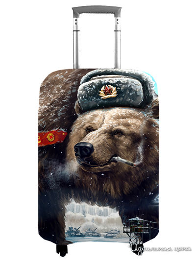 Чехол на чемодан, М (высота 70 см) Сирень, цвет мультиколор