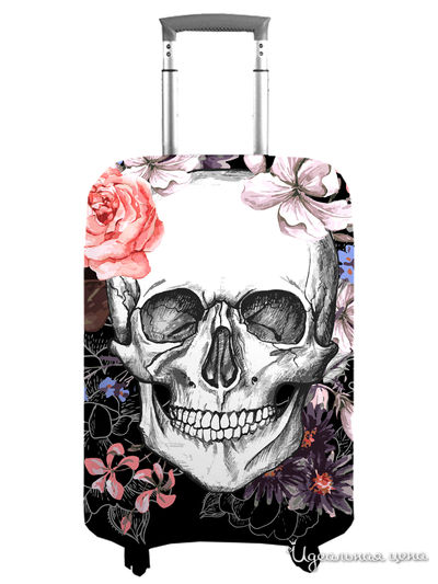 Чехол на чемодан, М (высота 70 см) Сирень, цвет мультиколор