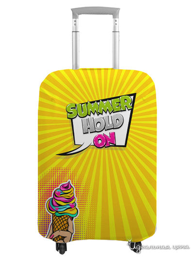 Чехол на чемодан, М (высота 70 см) Сирень, цвет мультиколор