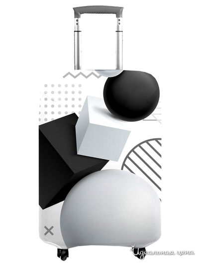 Чехол на чемодан, М (высота 70 см) Сирень, цвет мультиколор