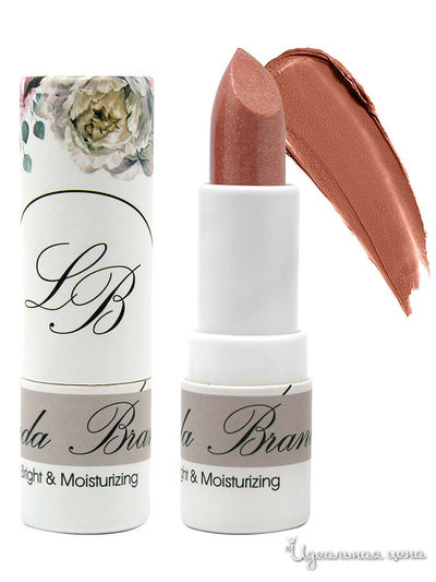 Помада для губ Сияние и увлажнение, rose gold, 4 г, Landa Branda
