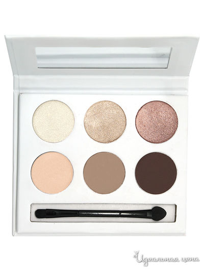 Палетка теней для глаз 6 тонов, golden nude, Landa Branda, цвет Коричневый