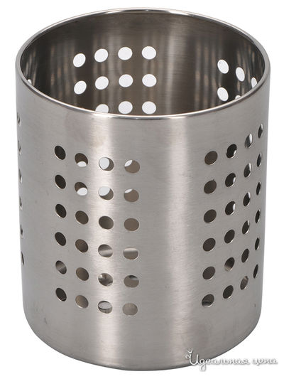 Подставка для столовых приборов, 12*13 см, Weltime, цвет серебристый