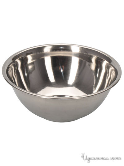 Миска глубокая, 14 см,  0,4 л Weltime, цвет серебристый