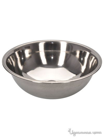 Миска глубокая, 32 см, 5,4 л Weltime, цвет серебристый