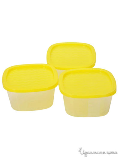 Набор контейнеров, 900 мл, 3 шт. Good & Good, цвет в ассортименте