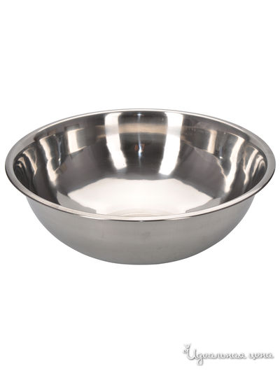 Миска глубокая, 8,6 л Weltime, цвет серебристый