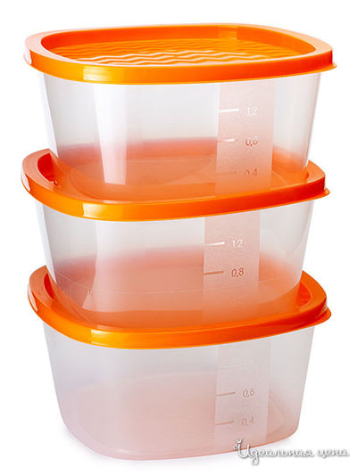 Набор контейнеров, 1,55 л, 3 шт. Good & Good, цвет в ассортименте