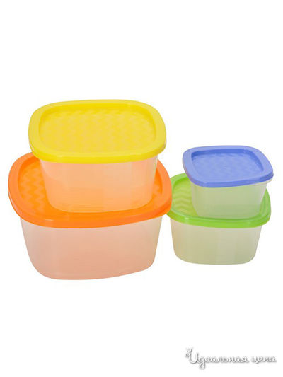 Набор контейнеров, 4 шт Good & Good, цвет в ассортименте