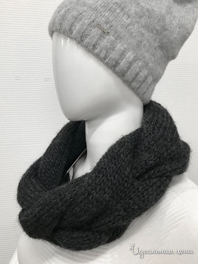 Шарф, 15*68 см Deja Fashion, цвет темно-серый