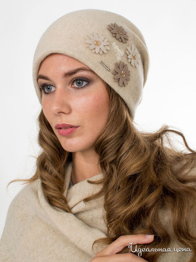 Шапка Deja Fashion, цвет бежевый