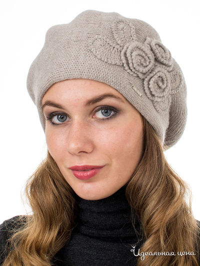 Шапка Deja Fashion, цвет темно-бежевый