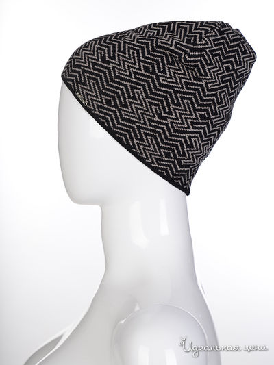 Шапка Deja Fashion, цвет черный-бежевый