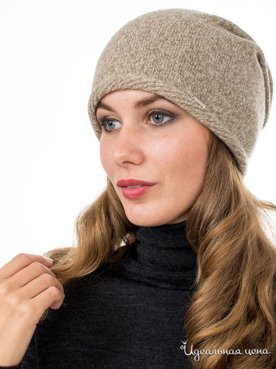Шапка Deja Fashion, цвет темно-бежевый
