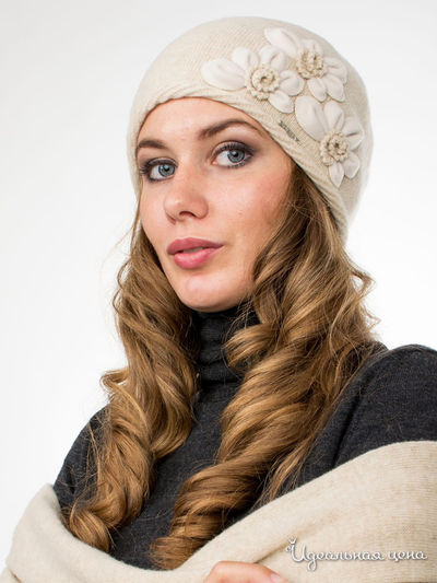 Шапка Deja Fashion, цвет бежевый