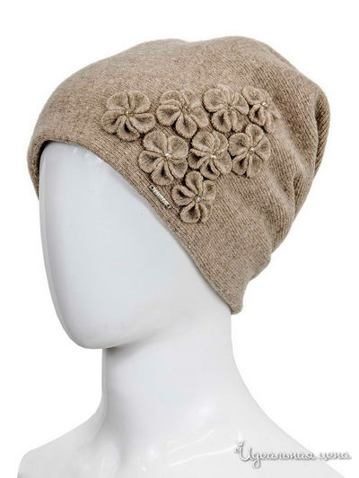 Шапка Deja Fashion, цвет светло-бежевый