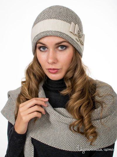 Шапка Deja Fashion, цвет бежевый