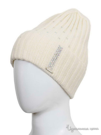 Шапка Deja Fashion, цвет серый, бежевый