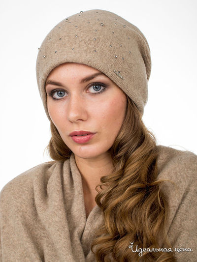 Шапка Deja Fashion, цвет темно-бежевый