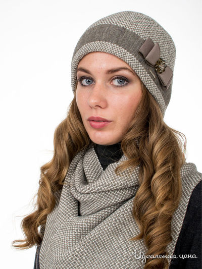 Шапка Deja Fashion, цвет светло-коричневый