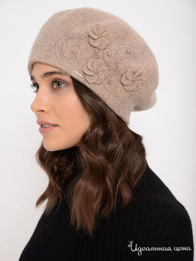 Шапка Deja Fashion, цвет темно-бежевый